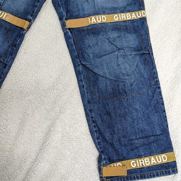 Marithe Francois Girbaud Blue Relaxed Jeans with Reflective Strips - Picture 5 of 16